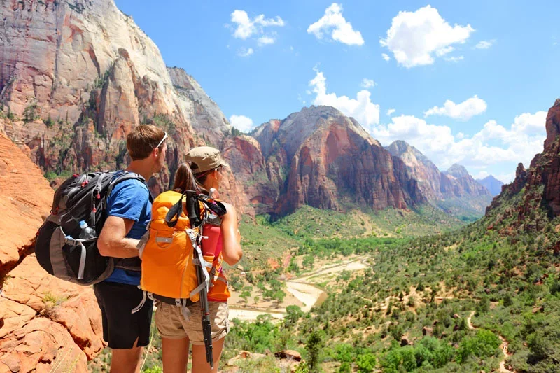 people hiking