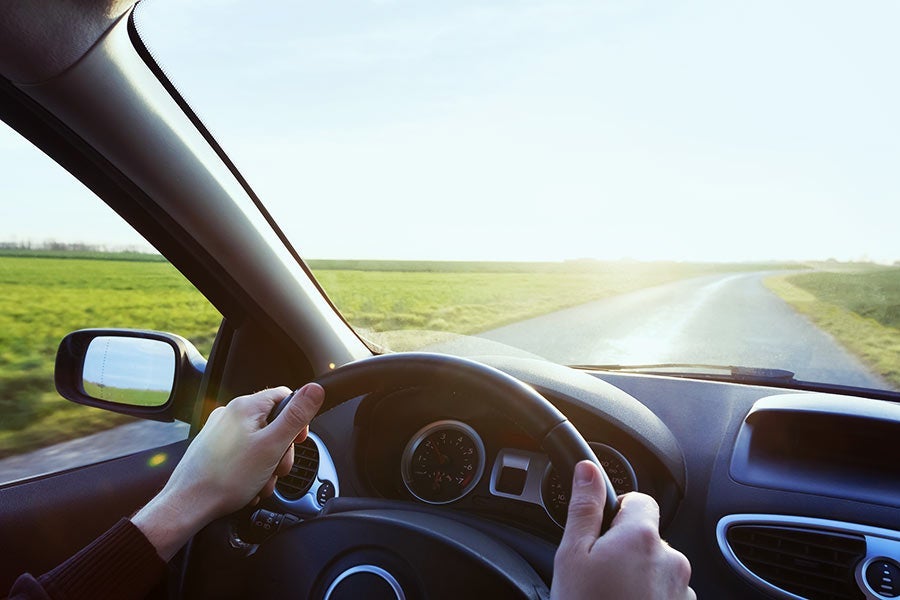 A person driving