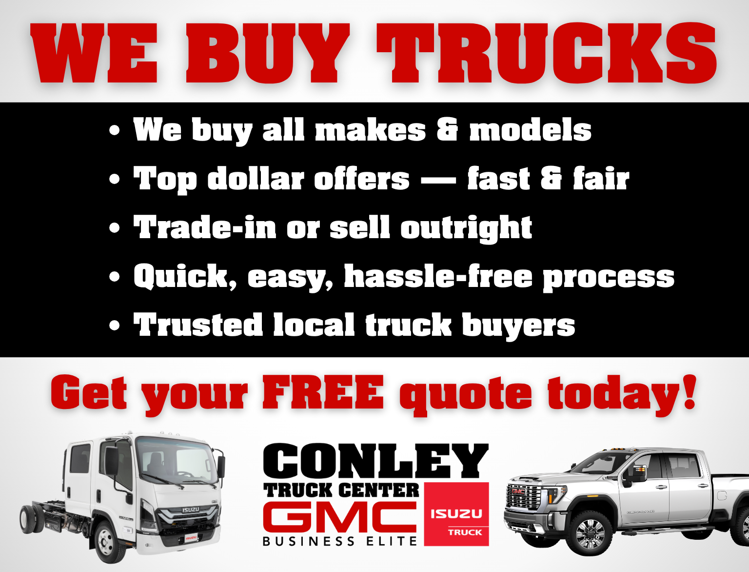 WE BUY TRUCKS