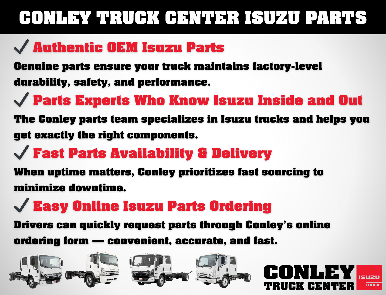 Conley Truck Center Isuzu Parts