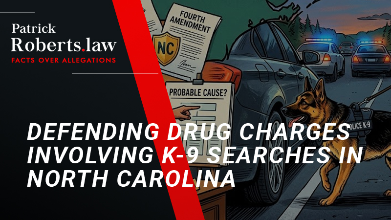 Cover Image: Defending Drug Charges Involving K-9 Searches in North Carolina