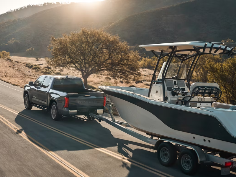 Toyota-Tundra-Towing-Capacity-by-Configuration-Towing-Boat