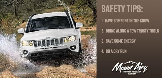 Off Road Pictures of the New Jeep Mount Airy NC