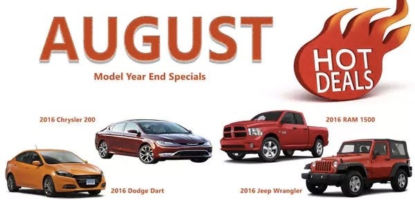 August Specials