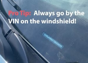 Look for the VIN on the windshield to see what your warranty covers.