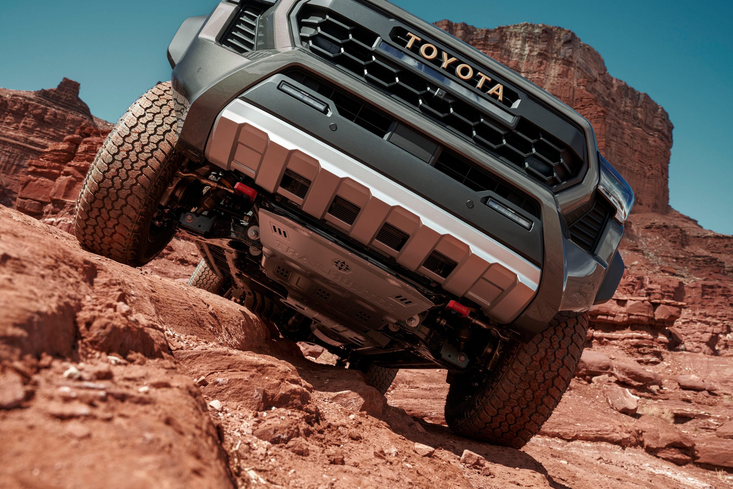 Off-roading in a Tacoma