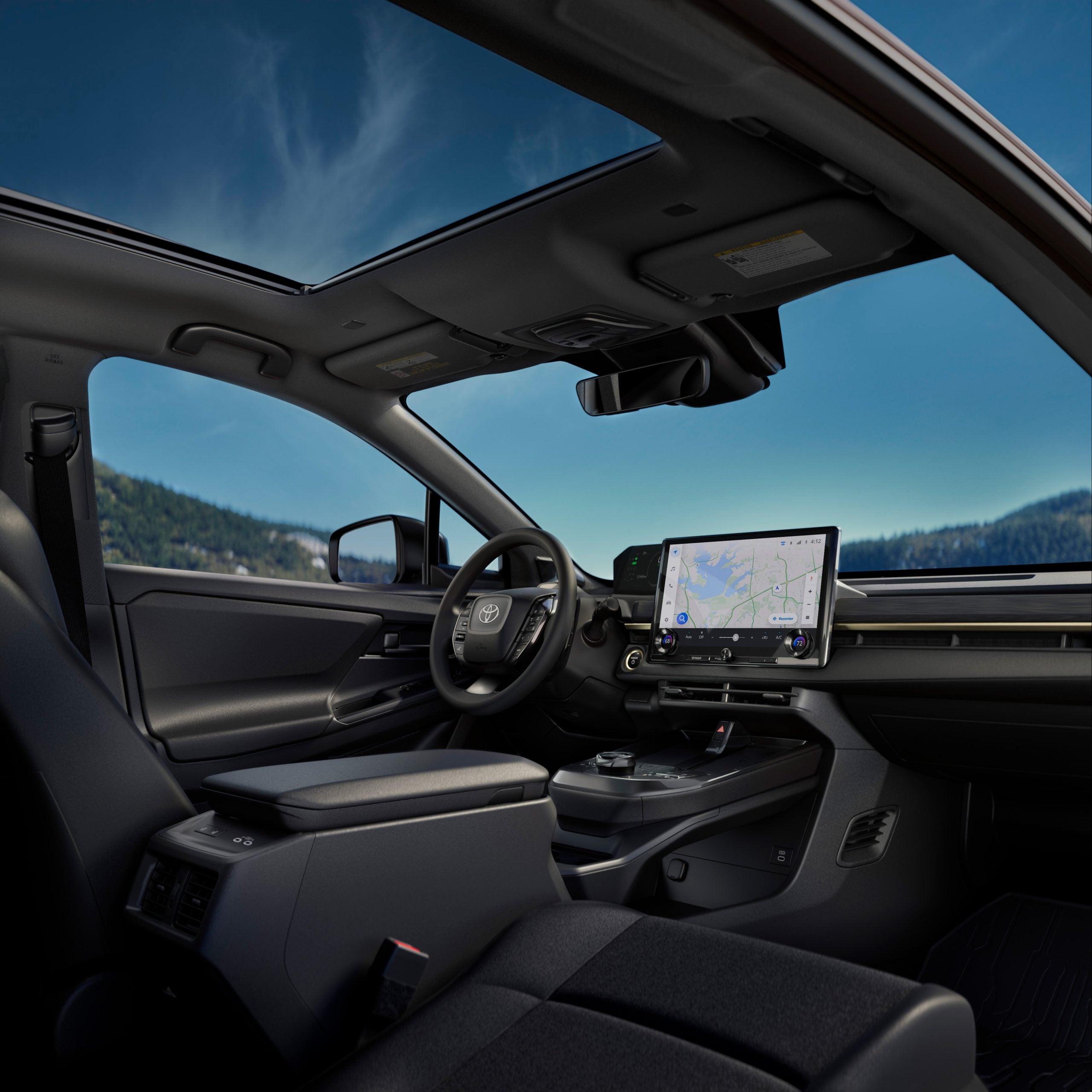 Interior of 2026 Toyota bZ Woodland