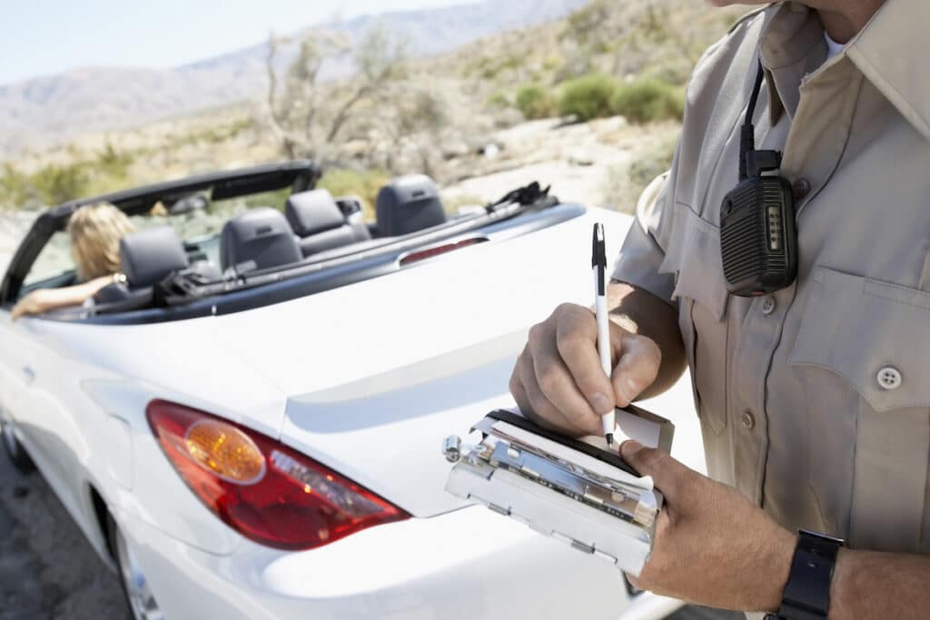 first speeding ticket