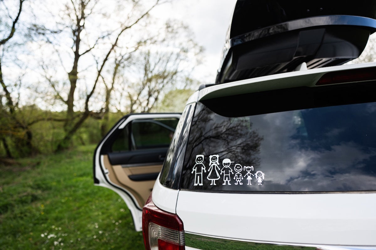 how to take stickers off car