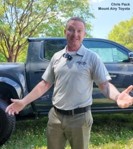Chris Pack - Award Winning Sales Rep - Mount Airy North Carolina