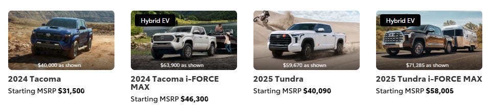 Toyota Trucks - 2025 Tacoma & Tundra