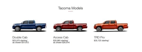 Tacoma Models