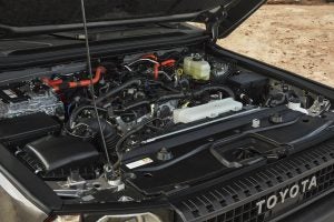 2027 Toyota Land Cruiser hybrid engine with I-FORCE MAX powertrain