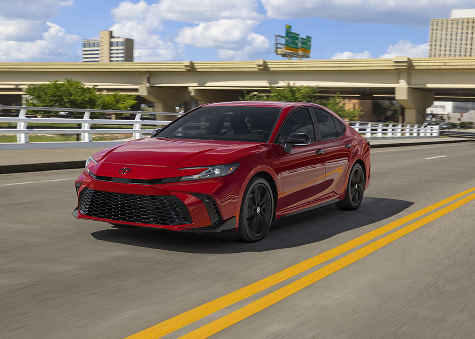 2026 Toyota Camry Nightshade driving on road