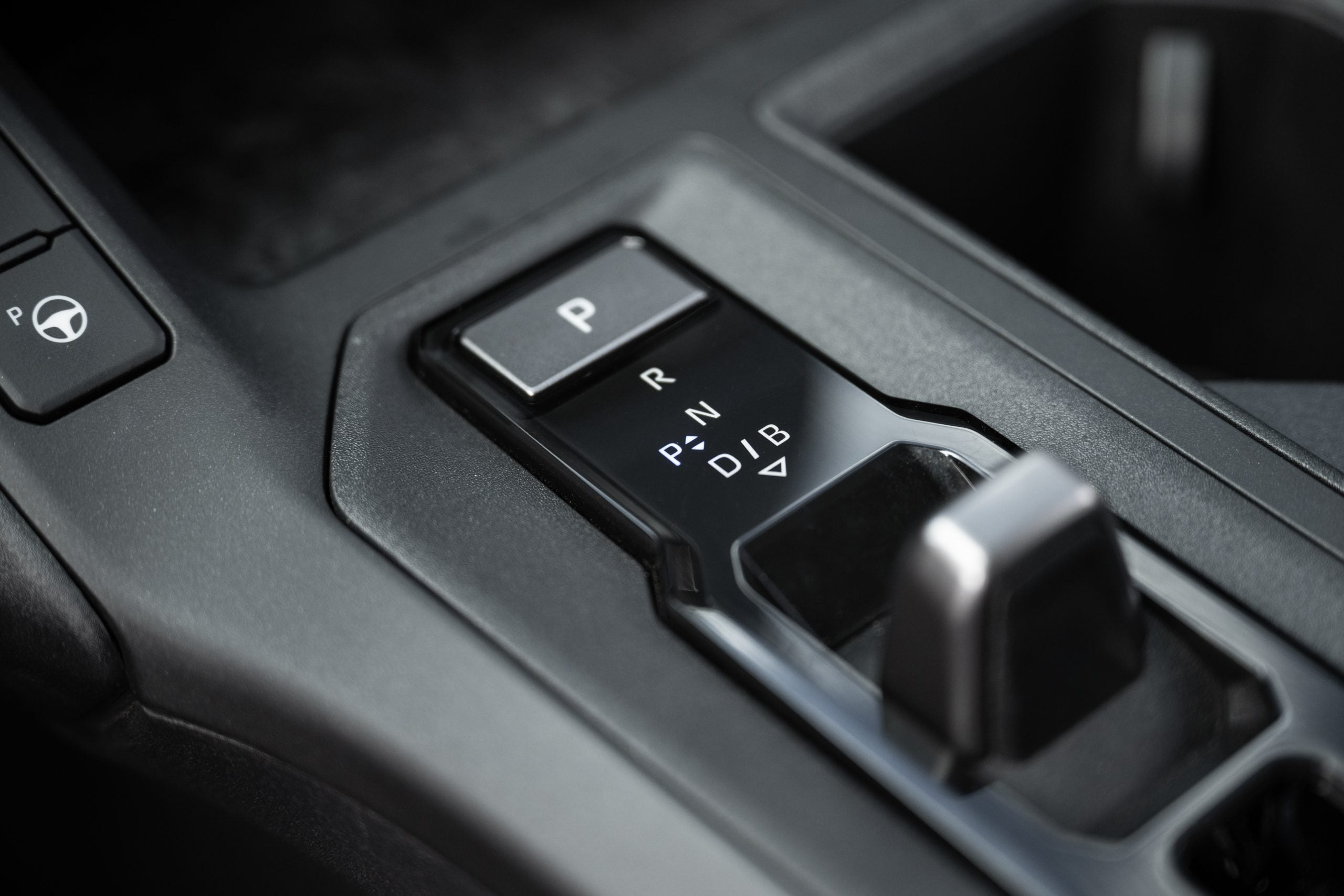 Car parking brake push button