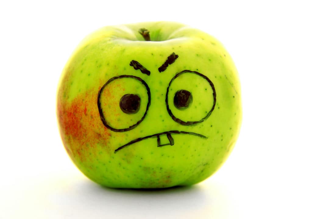 Angry apple