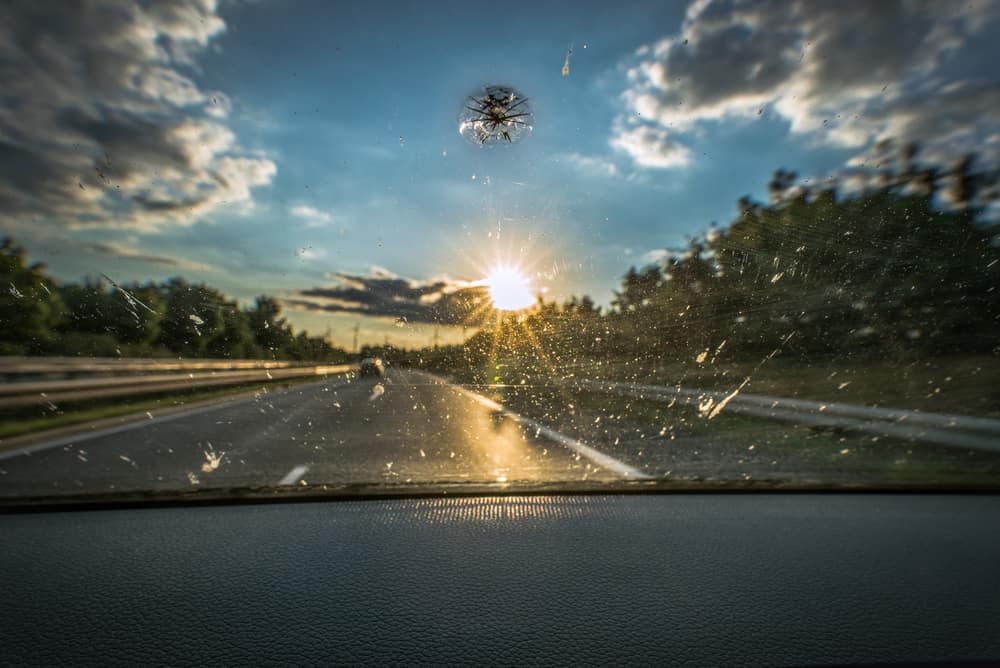 Cracked windshield repair in Clermont.