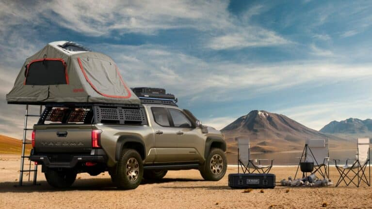 camping with Toyota Tacoma 2024
