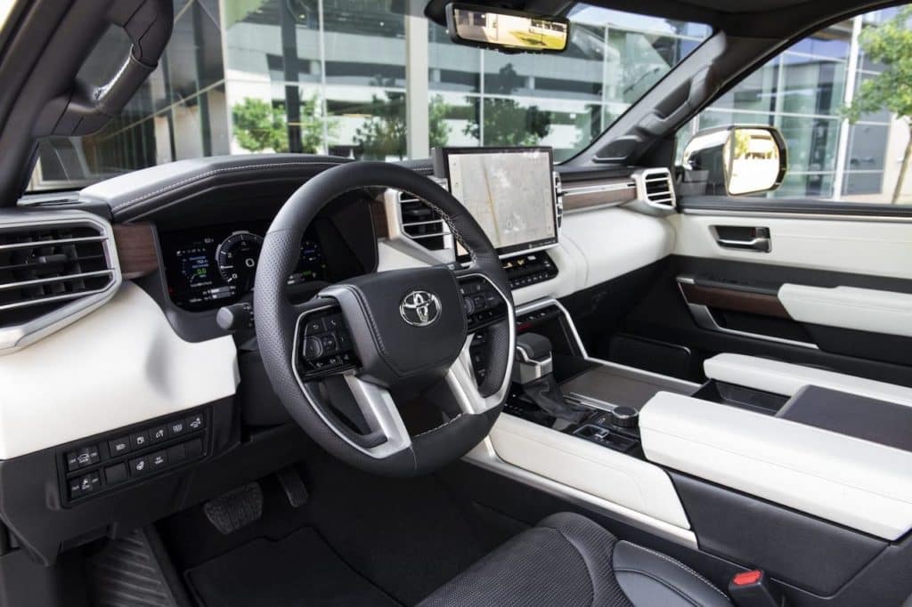 interior of the 2023 sequoia