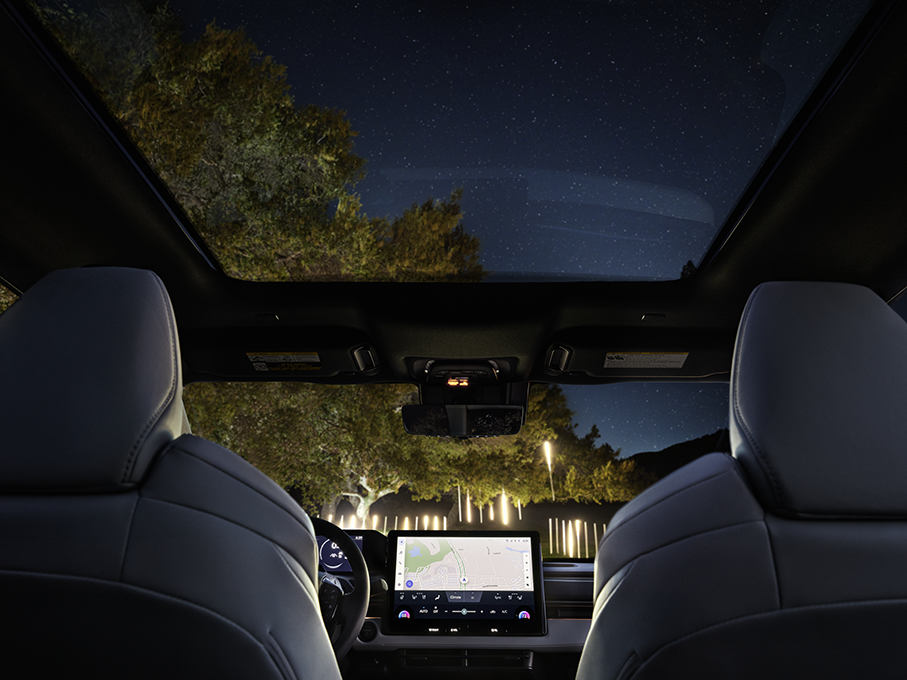 Toyota moonroof at night
