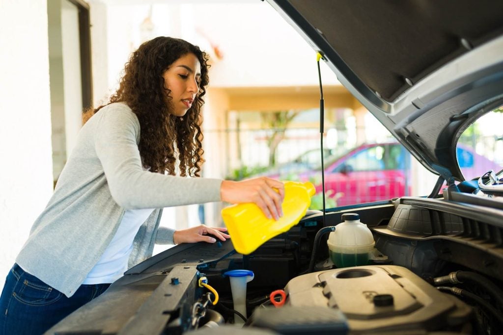 changing car oil