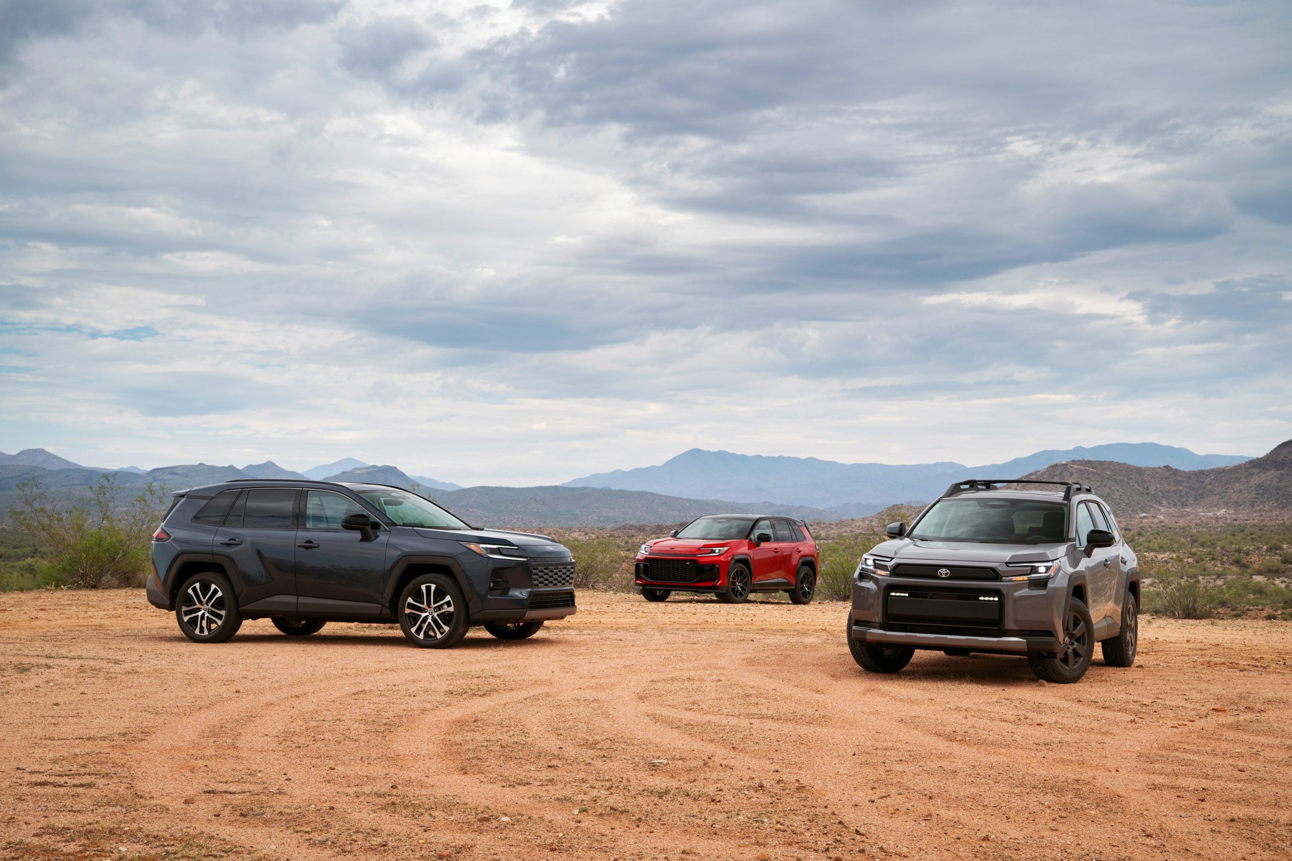2026 Toyota RAV4s in desert