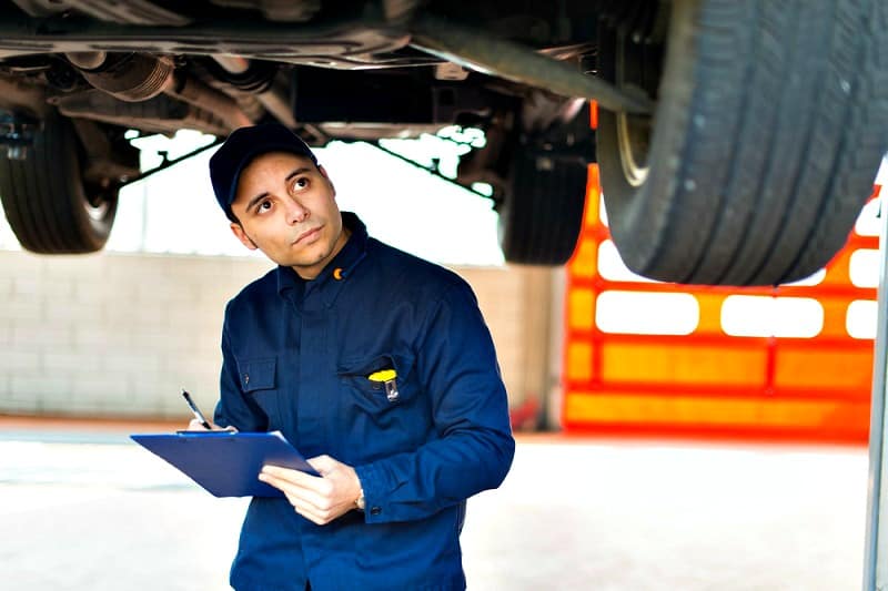 Toyota brake inspection