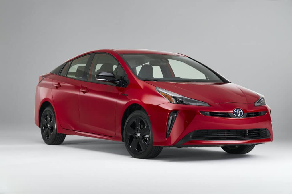 Red Toyota Prius
