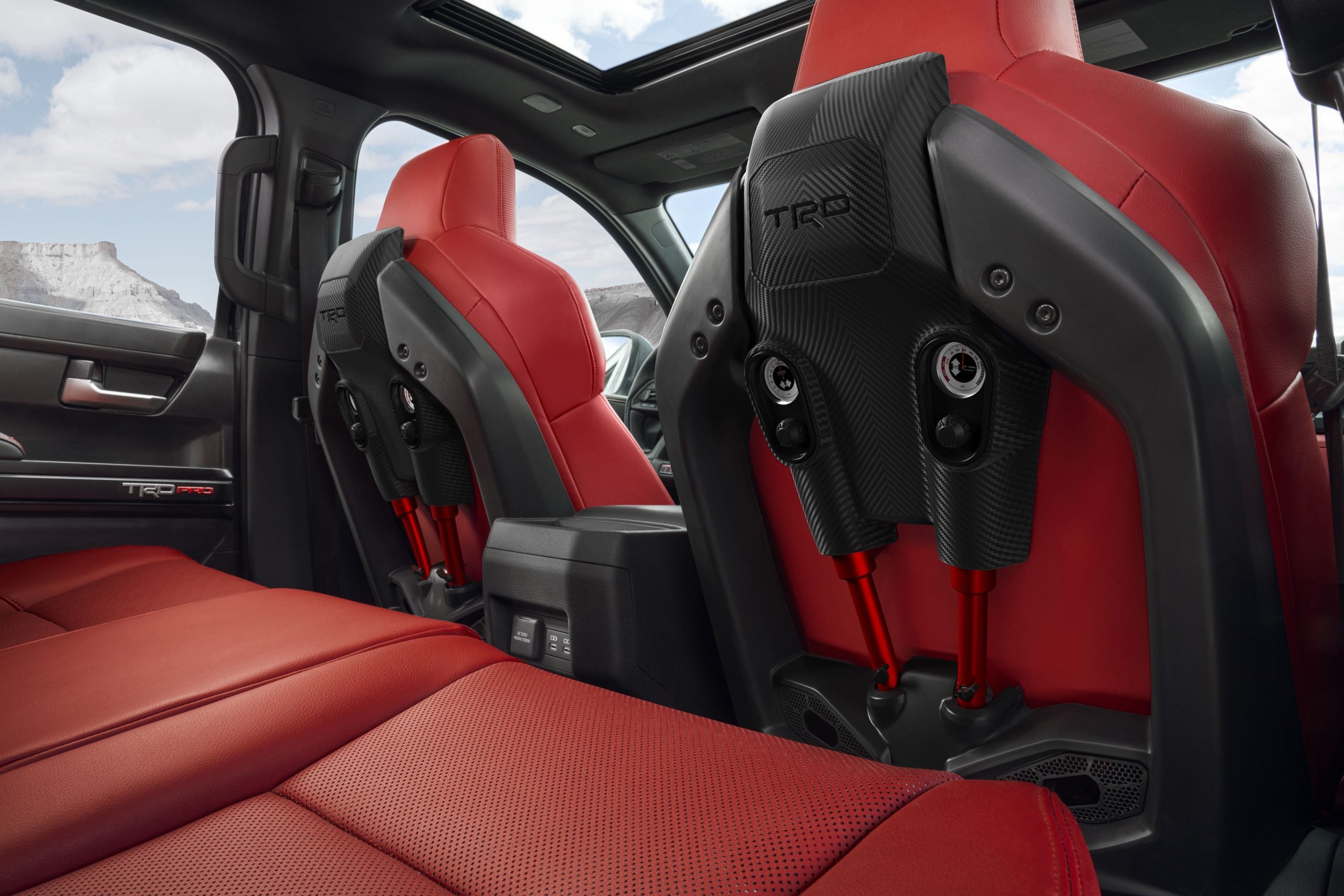 2026 Toyota Tacoma red interior
