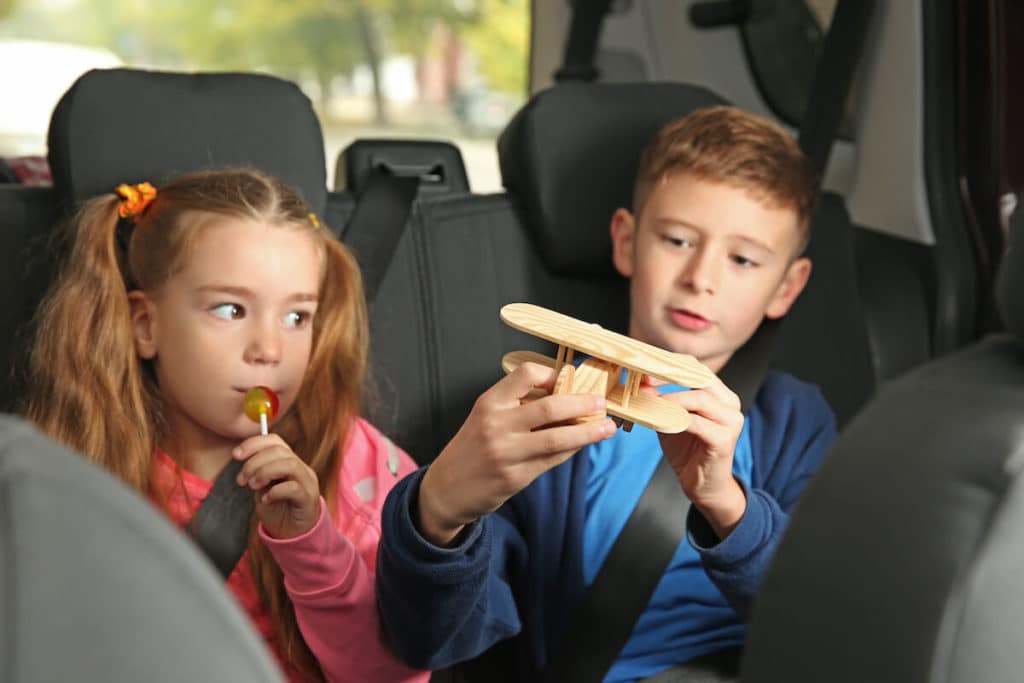 riding with kids in car 