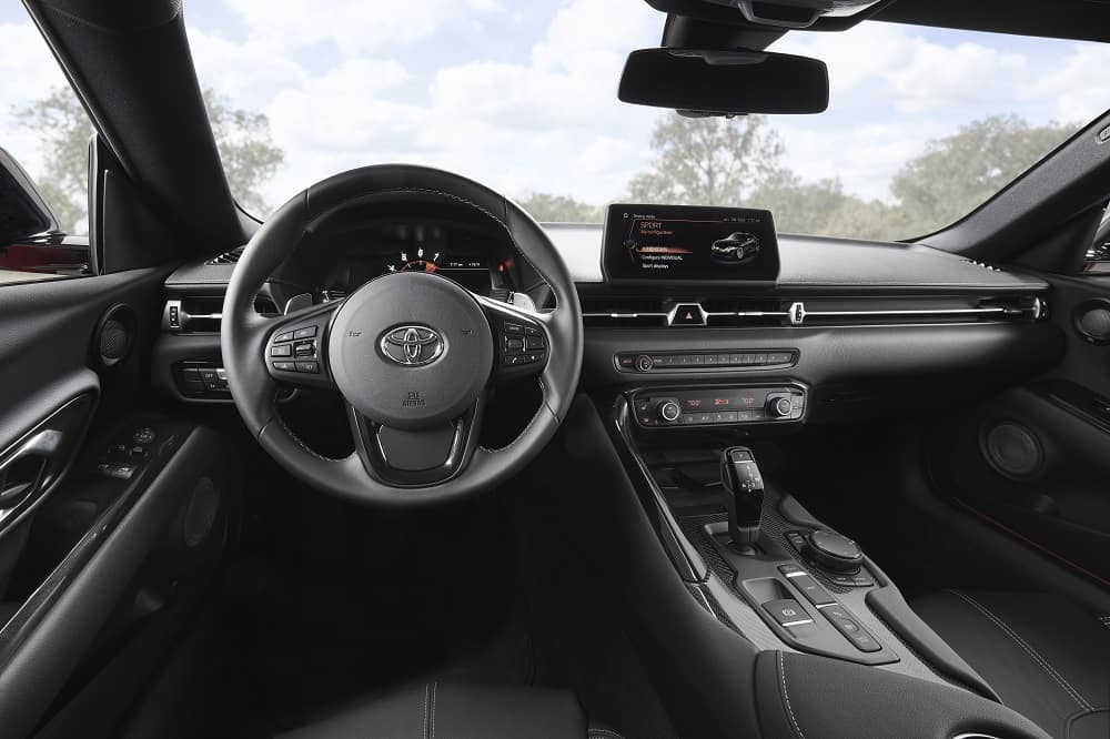 Clermont Toyota Supra interior features. 