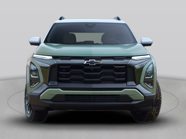 A light green Chevrolet SUV