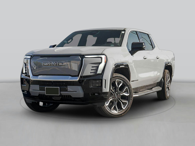 A white GMC truck