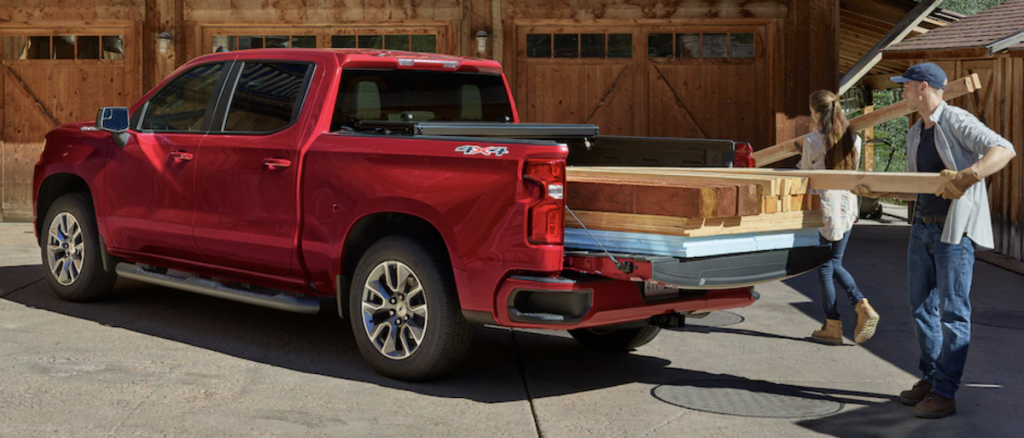 Red Chevy Silverado 1500