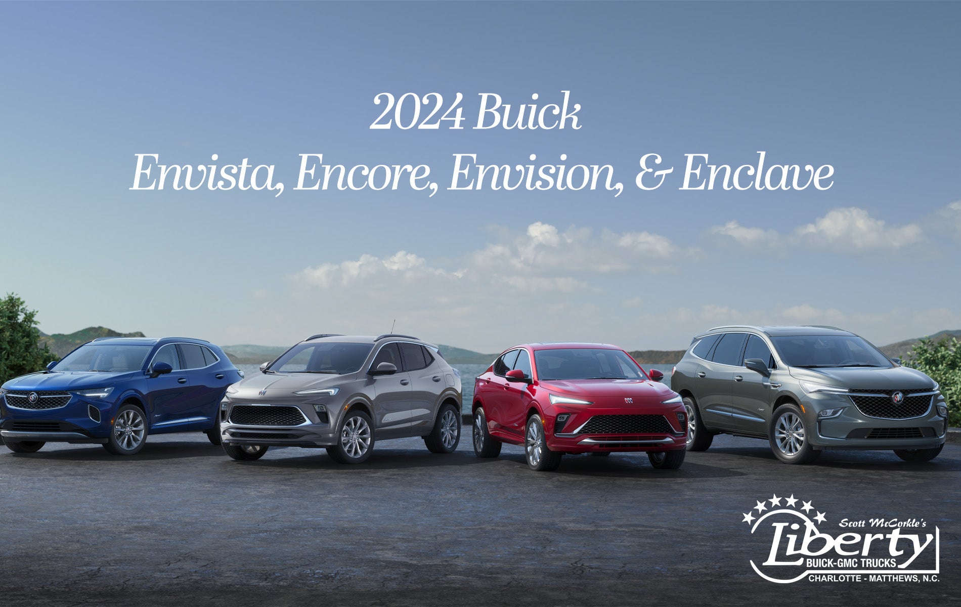 New 2024 Buick Enclave, Encore, Envista, and Envision from Liberty Buick GMC