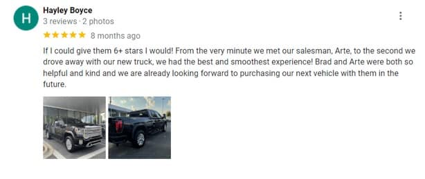 Happy Customer Review
