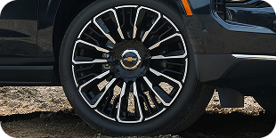 Unique 24-inch wheels on Suburban High Country