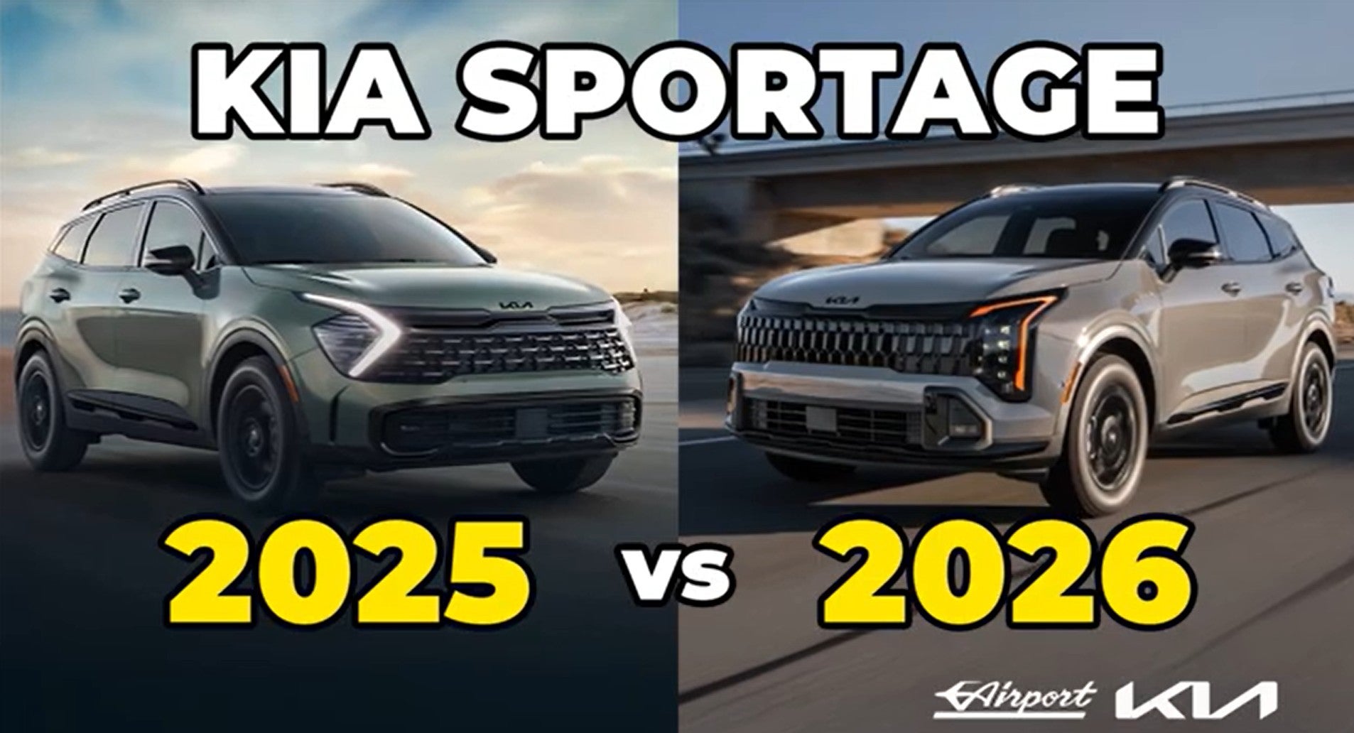 2025 vs 2026 Kia Sportage