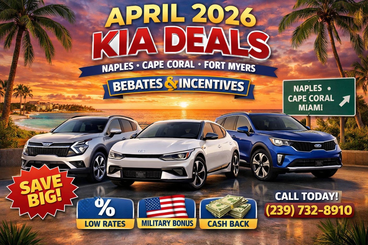 Kia deals at sunset in Naples