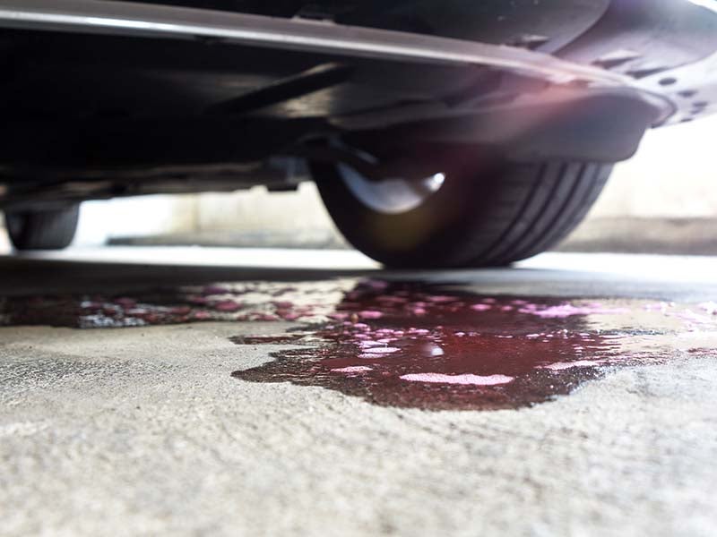 car leaking transmission fluid