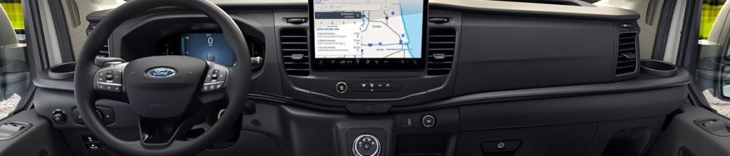 2026 Ford vehicle interior with advanced driver-assist systems and navigation