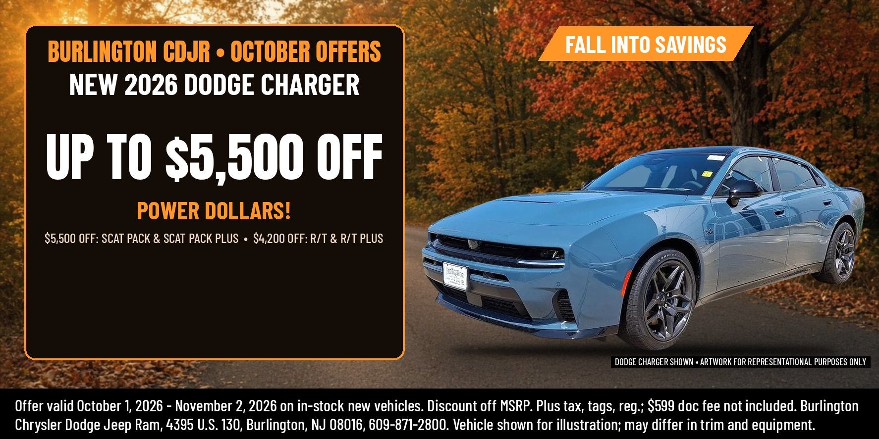 2026 Dodge Charger - Up to $5,500 off