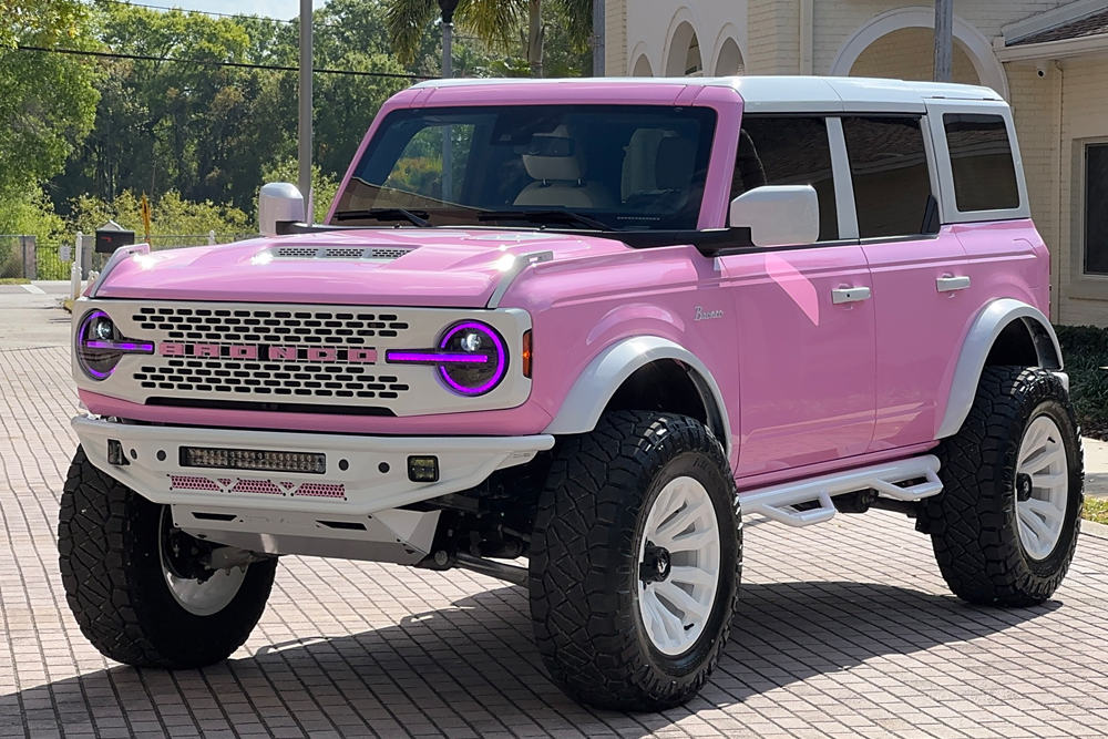 Popularity Of Custom Pink Broncos Among Car Collectors And Influencers