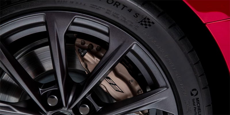 A close up of a vehicle wheel - Brake Pads FAQ