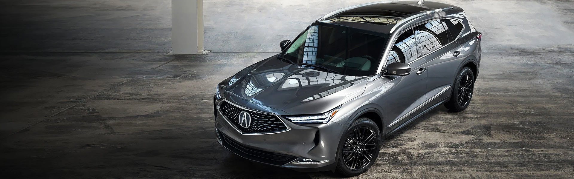 silver acura mdx