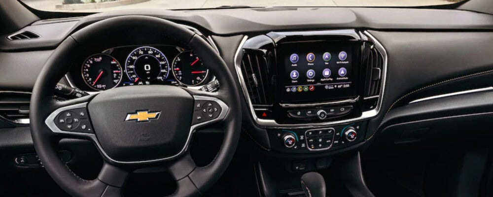 2023 Chevy Traverse Interior on a summer morning