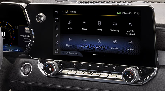 11.3-inch diagonal center touch-screen