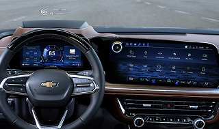 Class-leading* 15-inch diagonal Head-Up Display