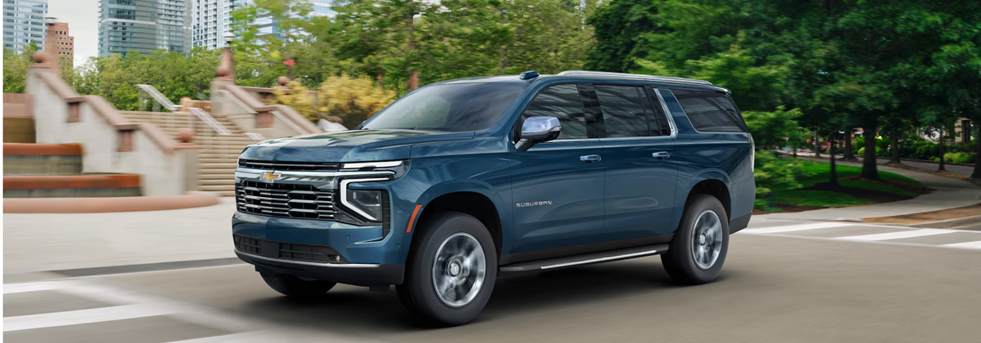 Chevrolet Suburban driving