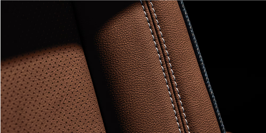 Perforated leather seating